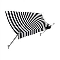 Awntech NO21-US-5KW 5.38 ft. New Orleans Awning, Black & White - 31 x 16 in.