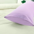 thumbnail image 4 of PiccoCasa 1Pc Silky-Soft 1800 Microfiber Long Body Pillowcase, Jumbo Violet 20"x72", 4 of 7