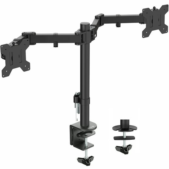 VIVO Full Motion Dual VESA Monitor Desk Mount Double Arm Joint Screens up to 34"