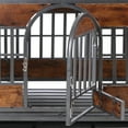 thumbnail image 5 of 46in Furniture Style Dog Crates with Removable Trays Wheels Indestructible Heavy Duty Dog Kennel High Anxiety Dog Crate for Indoor & Outdoor Brown, 5 of 6