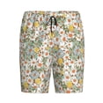 thumbnail image 4 of Wukai Daisy Men’s Short Pajama Pants With Pockets Soft Sleep Pj Shorts for Men-3X-Large, 4 of 6