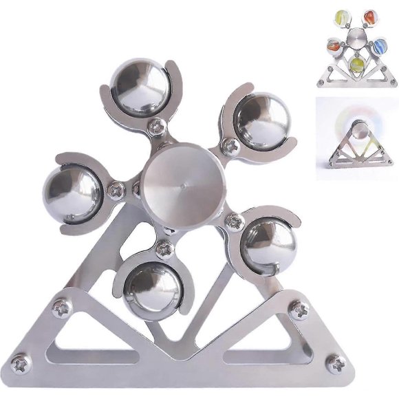 Ferris Wheel Fidget Spinner, Kinetic Desk Toys Spin With Stand, Metal Stainless Steel Smoo Yj51-2