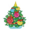 thumbnail image 1 of Cuadros Decorativos DIY diamantes mosaico pegatina lindo 5D Navidad Kits niños regalos (BT077) Wdftyju de costura negro 4 estilos, 1 of 4