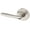 Lifetime Satin Nickel, variant on Baldwin 5164056LDM 5164 Left Handed Non-Turning One-Sided Dummy Door Lever - Nickel