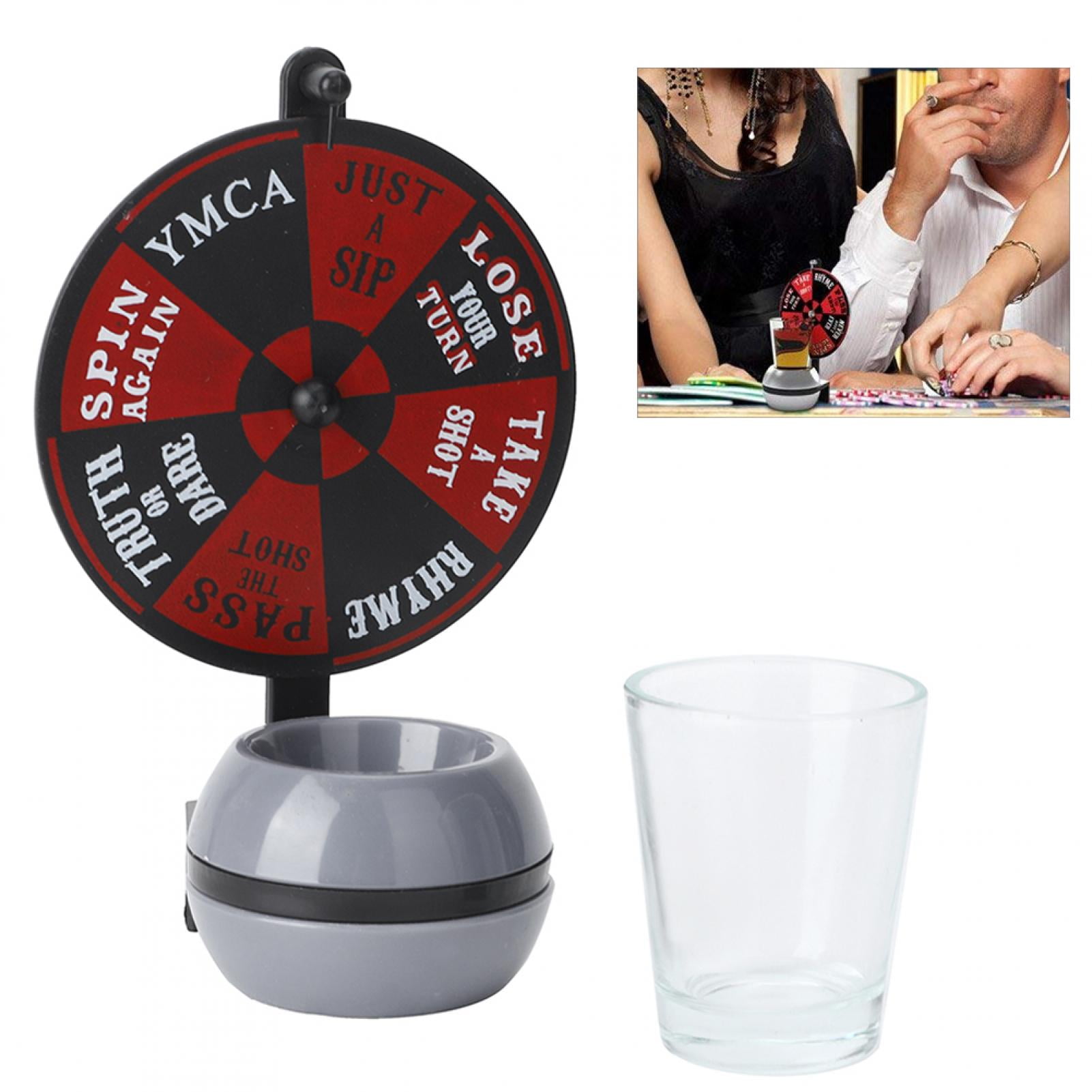 Fosa Bar Turntable,Wheel of Shots Drinking Game Bar Party