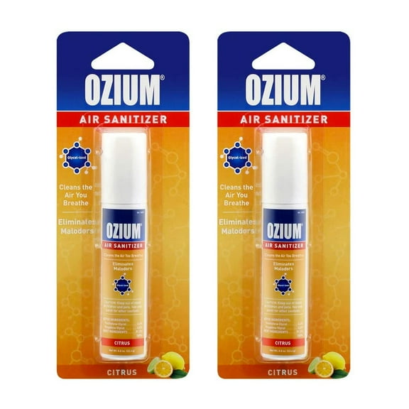 Ozium Air Sanitizer 0.8 oz Spray, Citrus Scent, 2 Pack