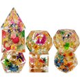 thumbnail image 1 of Juego de mesa de colores con poliedros de Dungeons and Dragons con juego de resina, 1 of 5