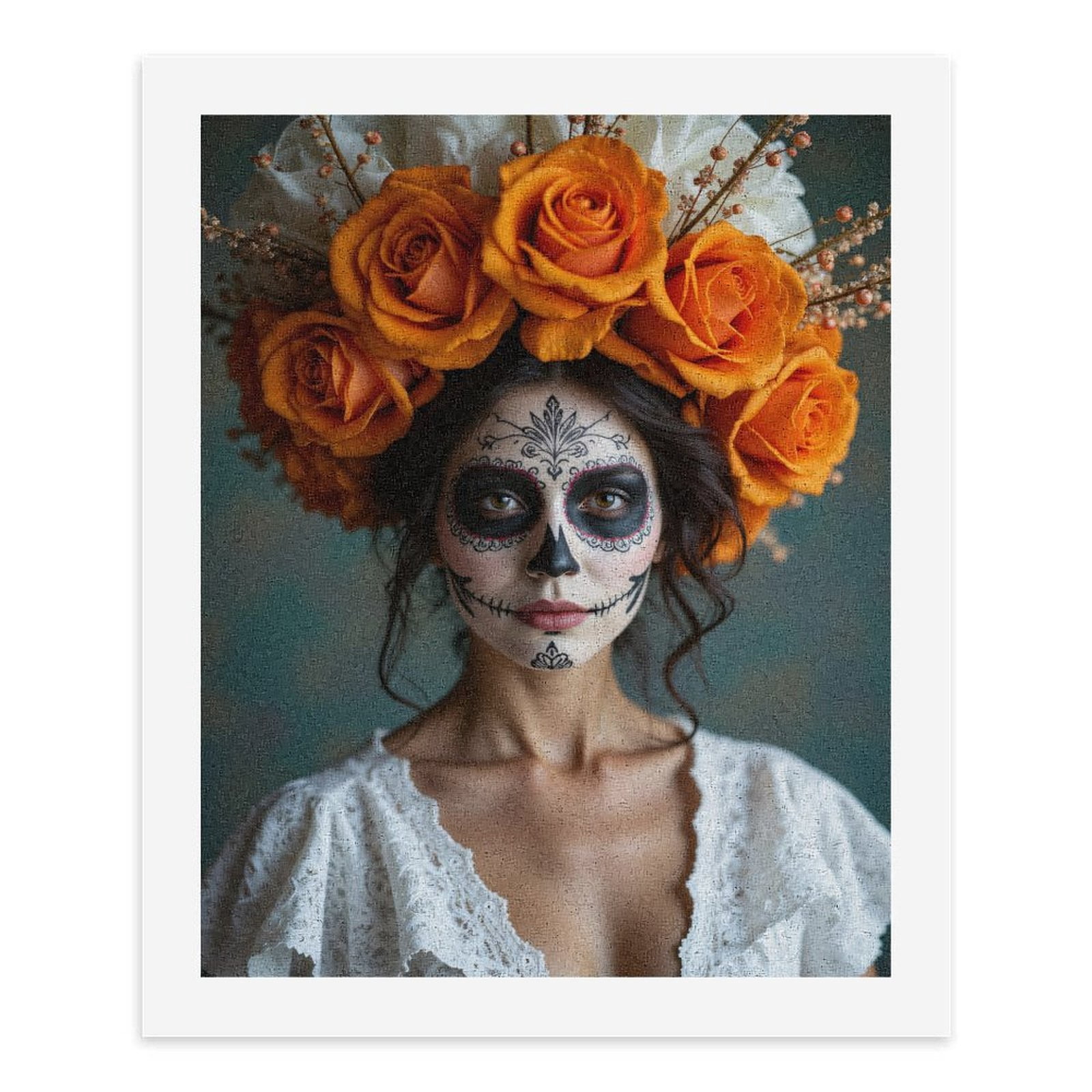Paint By Numbers Kit for Adults Beginner - DIY Masks Floral Art Face Painting Canvas Painting Kits for Adults, Frameless Paint By Number for Adults for Home Wall Decor 16x20 Inch