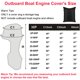 thumbnail image 2 of Cubierta para motor fuera de borda, impermeable, cubierta para motor de barco, cubierta protectora contra el polvo y los rayos UV (81x85x70 pulgadas para 100-150HP, azul), 2 of 5