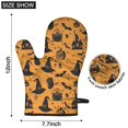 thumbnail image 6 of Cute Oven Mitts,Witch Hat Halloween Pattern Oven Mitt 2-Pack Set,Kitchen Gloves for Oven,Heat Resistant Oven Mitts 7.7"x12", 6 of 7