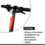 Hyper Bicycles 36V Seated Electric Scooter, 250W Motor, Adult Ages 13+