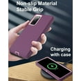 thumbnail image 5 of for Samsung Galaxy S20-FE 5G Phone Case, with Screen Protector, Port Protection, Full-Body Silicone Rubber Covered, Non-Slip & Military Grade Drop-Proof, Pink/Purple, 5 of 14