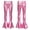 Pink, variant on Kids Girls Metallic Jazz Latin Dance Flare Pants Ruffle Stretchy Bell Bottom 6-14