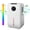 White, variant on Fyydes 8-Pint Protable Dehumidifier Covers 800 Sq.Ft with Colorful Night Light & Drain Hose,0.66 Gallon Water Tank,2 Modes,24H Timer,Portable Dehumidifier for Basement/Bathroom/Laundry Room