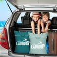 thumbnail image 5 of Nidoul 2 Pcs Large Travel Laundry Bag Waterproof with handle Washable Dirty Clothes Bag for Traveling Wet Dry Bag Bathing Suit Workout Bag for Gym Clothes Laundry Wet Clothes Swimming Pool, 5 of 7