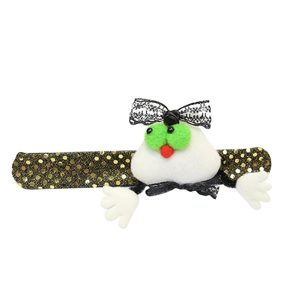 Pulsera para mujer, regalos para mujer, Halloween, pequeños regalos para niños, regalos de Navidad, personas mayores, muñecos de nieve, círculos de Pat, pulseras de Pat, muñeco de marioneta