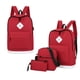 thumbnail image 4 of Mochila Para Acampar Al Aire Libre De 3 Uds., Bolso De Hombro Resistente Al Desgaste Con Bandolera, Bolso De Mano, Mochila Escolar De Estilo Coreano Con Cable Usb Monstrate AP007924-03, 4 of 6