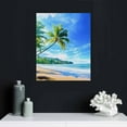 thumbnail image 4 of ZFLMY Beach Palm Trees Blue Sky Modern Canvas Art Prints 16x20 16x20in, 4 of 5