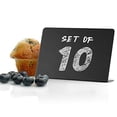 thumbnail image 2 of Set of 10 Small Chalkboard Signs 3x4 inches - Food Signs for Party Buffet, Mini Chalkboard Sign, Food Display Card, Tabletop Chalkboards for Kitchen, Standing Menu Black Boards for Wedding, 2 of 4