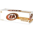 thumbnail image 5 of A&W Zero Sugar Cream Soda Pop, 12 fl oz, 12 Pack Cans, 5 of 10