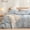 Northern Droplet Grey (No Comforter), variant on Duvet Cover Set 100% Washed Cotton Linen Feel Super Soft Comfortable Chic Lightweight 3 PCs Home Bedding Set Solid Dark Grey Oversized Queen