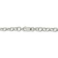 thumbnail image 3 of White Sterling Silver necklace Cable chain 24 in 5.3 mm, 3 of 5