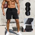 thumbnail image 3 of Pantalones cortos deportivos transpirables para hombre, Shorts deportivos informales para correr, secado rápido, baloncesto, cinco centavos, 3 of 4