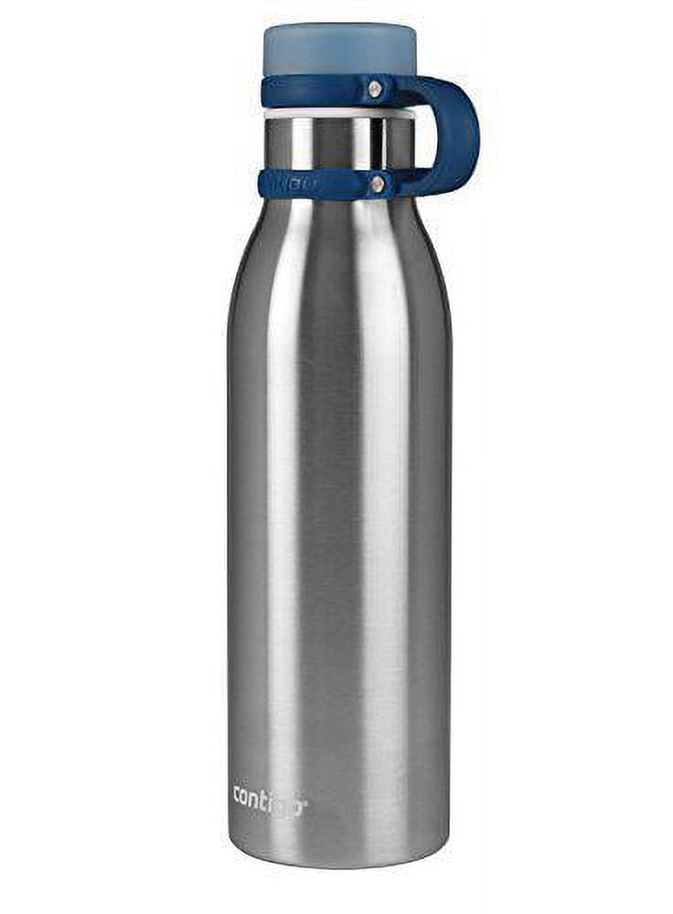 Stainless Steel Water Bottle Pop Up Vacuum Insulated Portable for Sports Easy to Open Thermos Cup Contigo Water Bottle Steel Water Bottle Brown