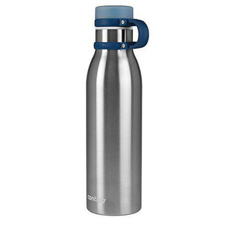 Stainless Steel Water Bottle Pop Up Vacuum Insulated Portable for Sports  Steel Water Bottle Contigo Water Bottle Easy to Open Thermos Cup Black