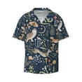thumbnail image 5 of Picia Retro Forest Animals Men's Linen Shirts Short Sleeve Cuban Beach Shirts Casual Shirts Button Down Shirt for Men Beach Summer Wedding Shirt-X-Large, 5 of 7