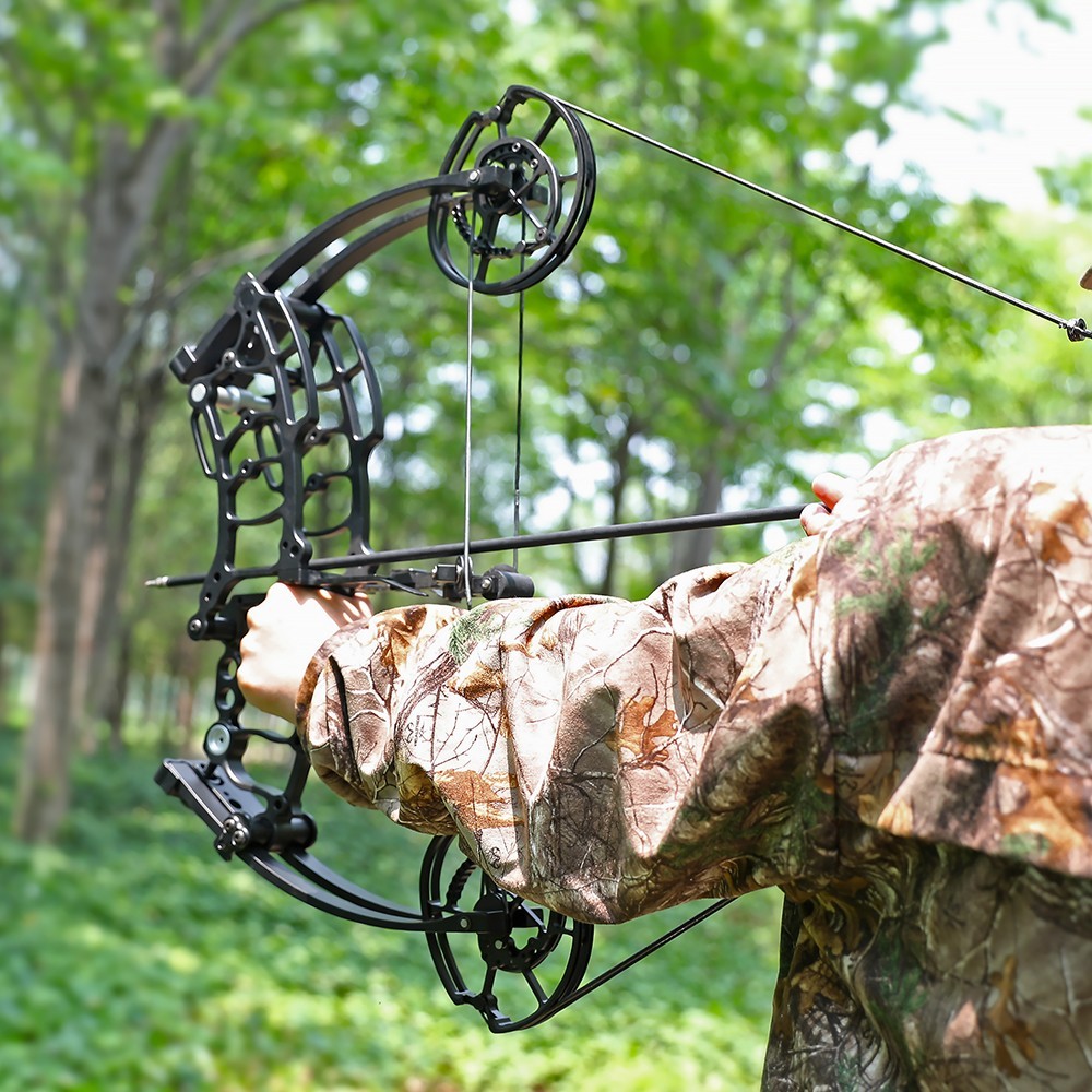 AMEYXGS Archery US Compound Bow Set 30-60lbs Steel Ball Arrows Dual-use