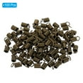 thumbnail image 3 of Unique Bargains Embouts de Cordon, 100 Pcs 4.5x9.5mm Embouts de Ressorts Métalliques Embouts de Terminators à Fronces Ton Bronze, 3 of 5