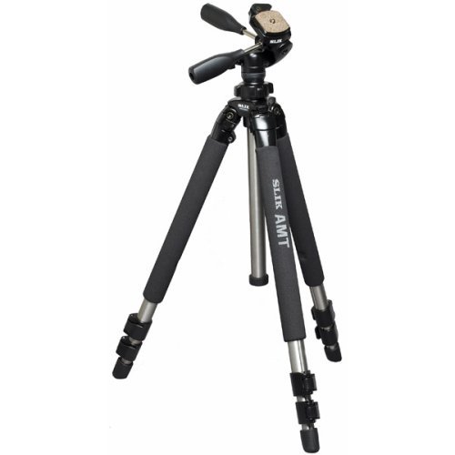 Slik Pro 500DX AMT Tripod with 3Way Pan/Tilt Head Gray 615320