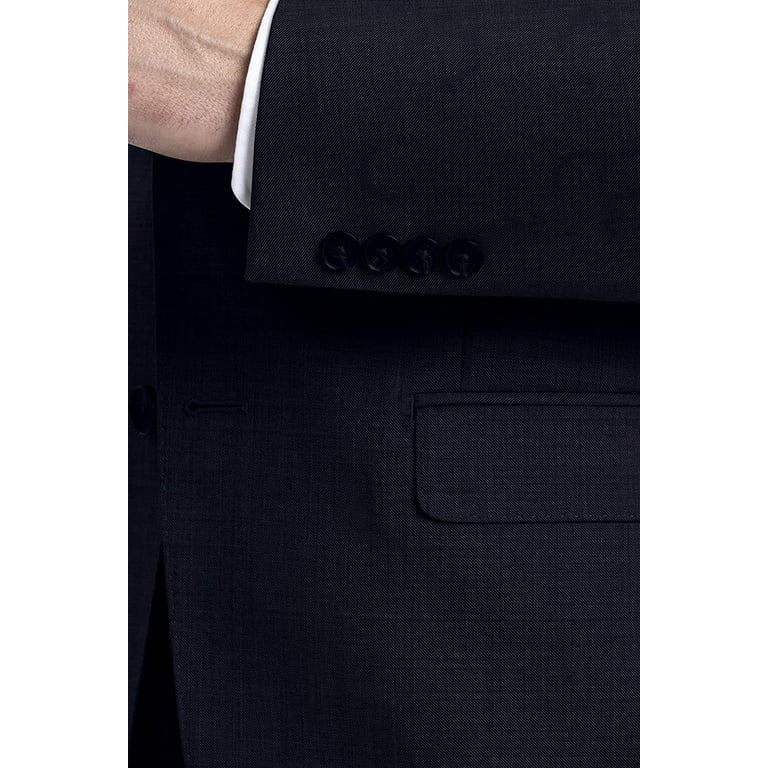 Calvin klein navy solid slim x shop fit suit