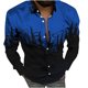 thumbnail image 1 of Camisa de cárdigan de Manga larga con botones 3D Digital Stream Color Print Turndown Pompotops Hombres Primavera/Otoño S M L XL XXL, 1 of 8