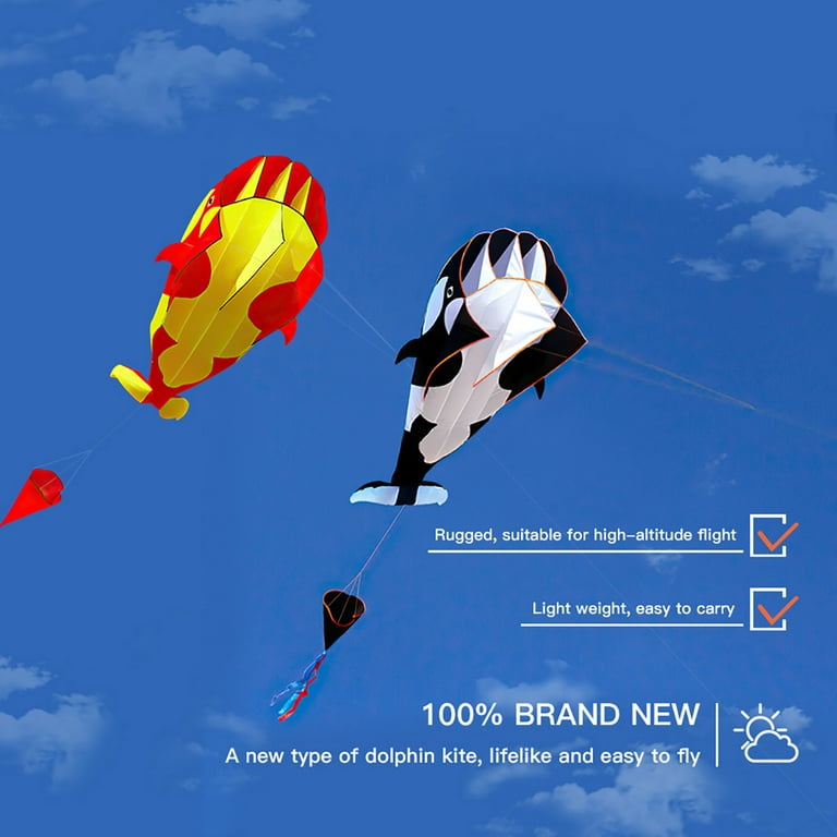 3D Kite Large Blue Elephant | Soft Frameless Parafoil Giant | Great for  Outdoor Games & Activities | Perfect Gift for Kids