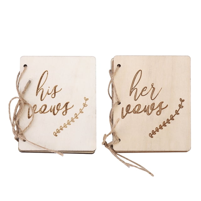 ZPSHYD 2 pièces livrets de vu de fête de cérémonie de Mariage, Accessoires de Livre de serment Accessoires de décoration Accessoires de Journal faveurs de Mariage(Type 3)
