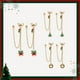 thumbnail image 1 of Pendientes de bellotas y campanas de árbol de Navidad de 3 piezas, 1 of 5