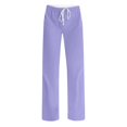 thumbnail image 4 of Women's Cotton Yoga Pants Lightweight Lounge Joggers with Pockets Drawstring Waist Casual Workout Running Beach Trousers Purple, 4 of 6
