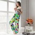 thumbnail image 6 of Picia Colorful Tie Dye Stained Glass Womens Soft Woven Cotton Elastic Waistband Sleep Pajama Pant Lounge Sleep Pant With Pockets And Drawstring-Large, 6 of 9