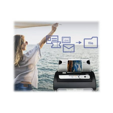 Plustek - High Speed ​​Document Scanner with Automatic Document Feeder - Black
