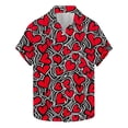 thumbnail image 2 of Styesk T-Shirts pour Homme Chemise à Col à Manches Courtes Imprimée pour la Saint-Valentin pour Homme, 2 of 5
