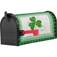 thumbnail image 4 of Spring St Patricks Day Mailbox Covers Magnetic Standard Size,Decorative Post Letter Numbers Box Wrap Decoration Covers Accessories for Garden Yard Décor,Green Shamrock Clover Buffalo Plaid Check, 4 of 6