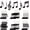 Black, variant on 36 - Pcs Red Music Note Ornaments Set: Vintage Treble Clef Wooden Hanging Decor for Magical Xmas Tree!