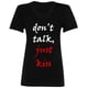 thumbnail image 2 of Playera Mujer Marëvnyk Moda Camiseta Dama Just Kiss Beso, 2 of 4