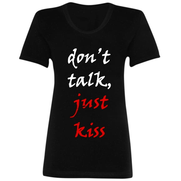 Playera Mujer Marëvnyk Moda Camiseta Dama Just Kiss Beso