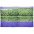 thumbnail image 2 of Green Forest and Lake 27"x24" Linen Look Cafe Curtain Set with Privacy and UV Protection, 2 of 8