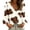C Brown, variant on Blouses for Women Dqueduo Women's Cow Print V Neck Long Sleeve Casual Loose Blouse Shirt