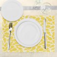 thumbnail image 3 of Ambesonne Modern Place Mats Set of 4, Pineapple Fruit, Standard Size, White and Yellow, 3 of 6