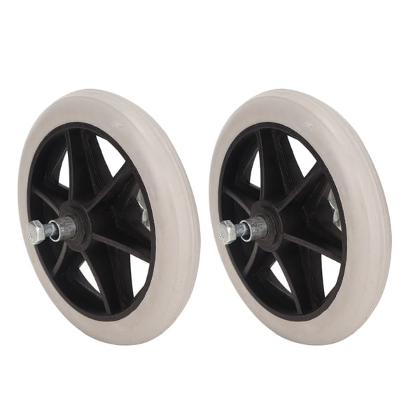 Reemplazo de rueda de goma NikouMX 1 par de accesorios para silla de ruedas 15 cm